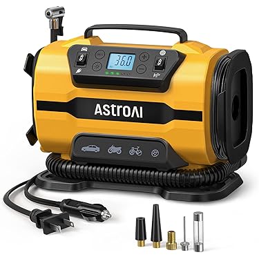 AstroAI tire inflator input